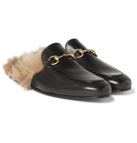 gucci fur princetown men|gucci princetown fur sale.